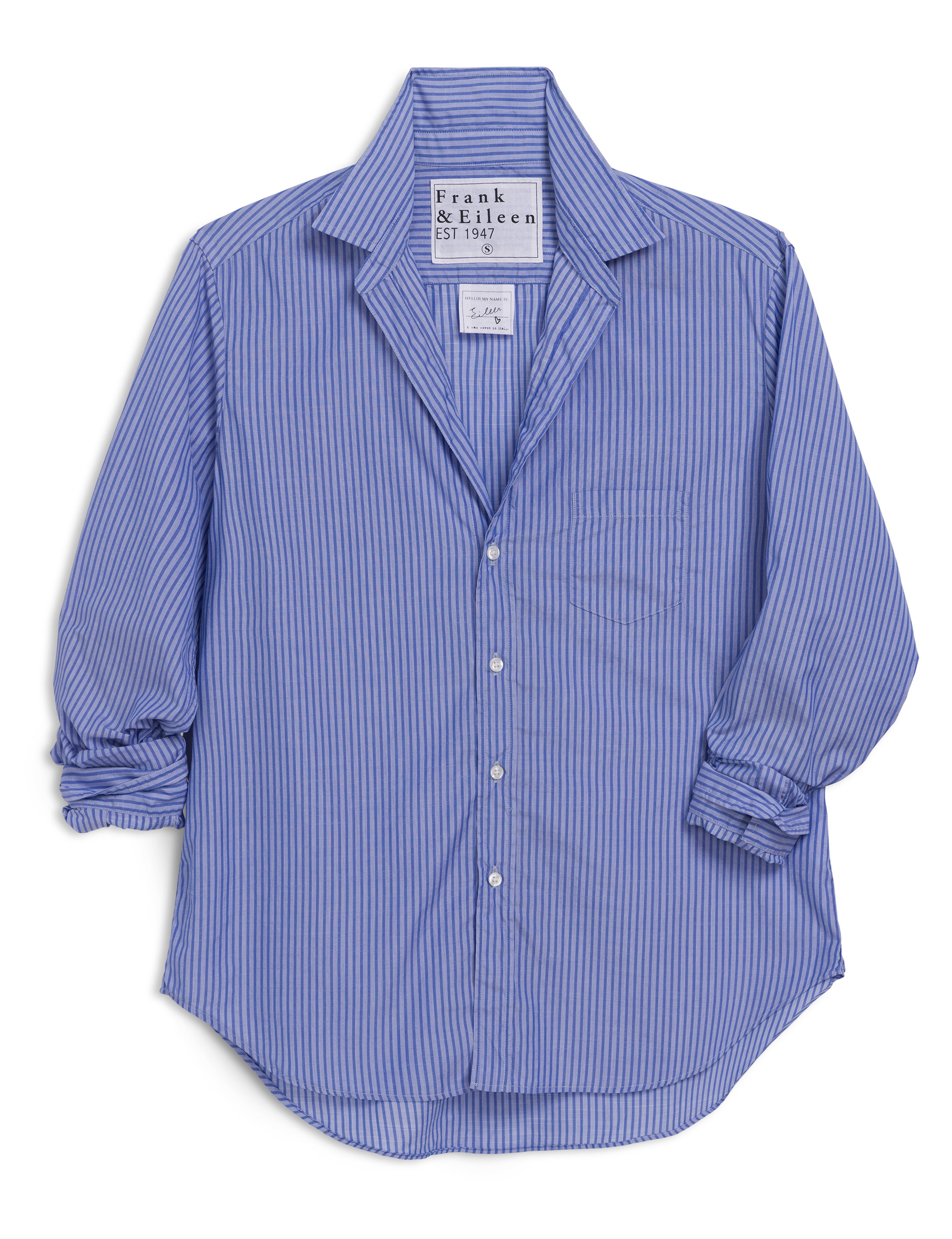 EILEEN Blue on Blue Stripe, Superluxe, front view