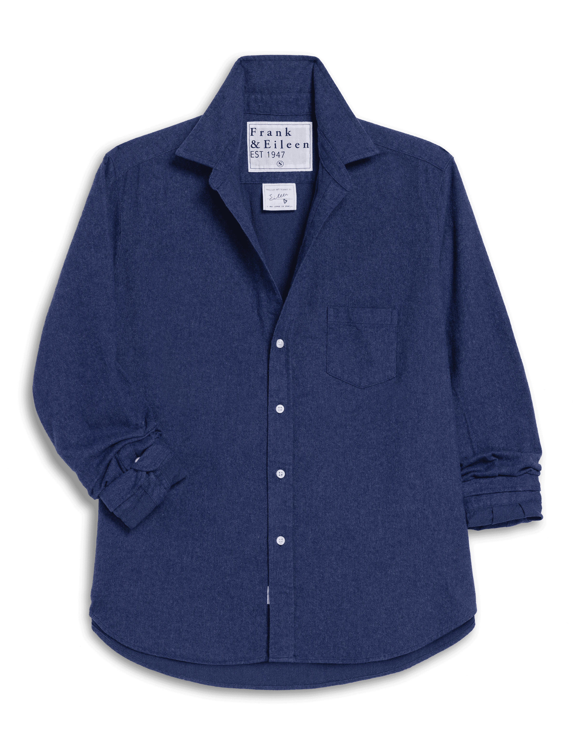 EILEEN Blue Melange, Italian Flannel