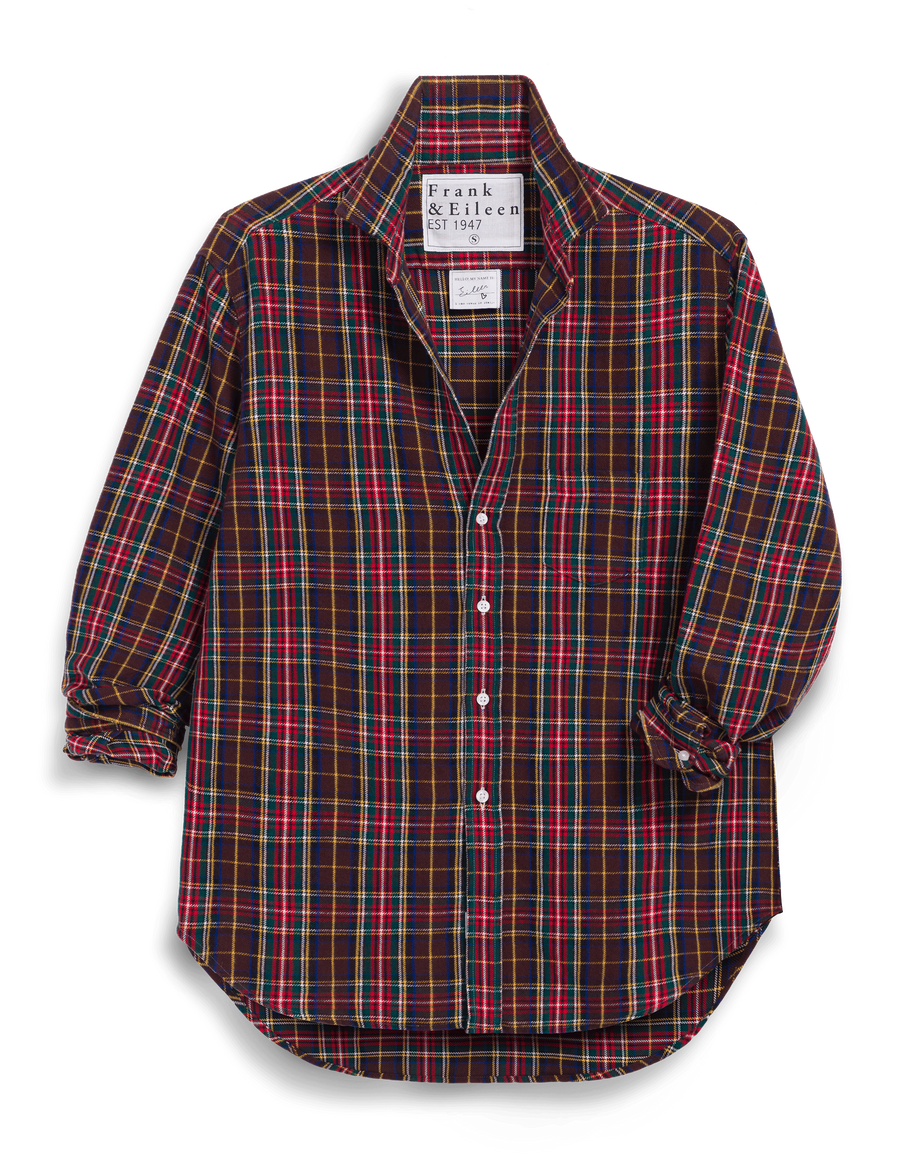 EILEEN Brown Multi Plaid, Italian Flannel