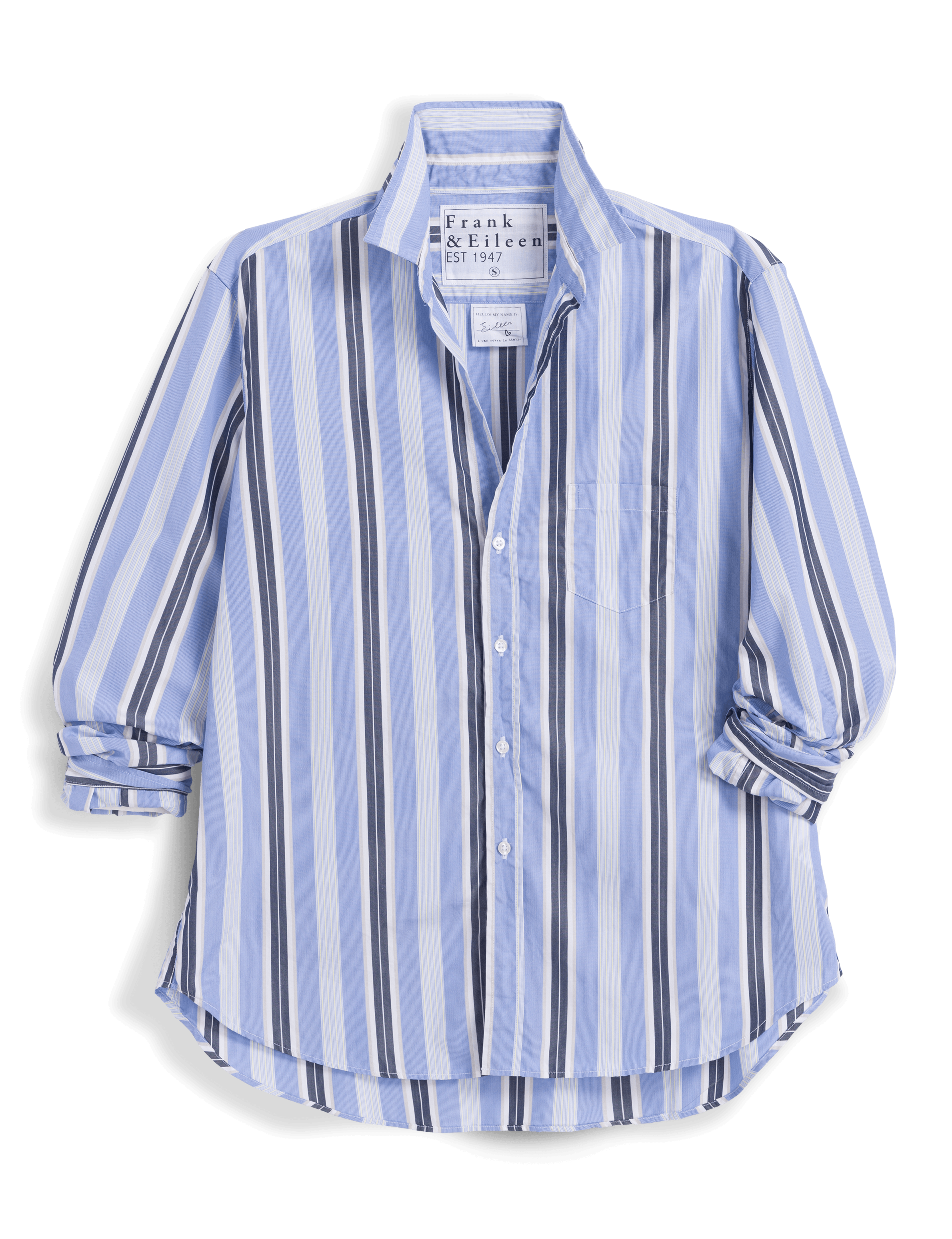 EILEEN Blue with Sand and Navy Stripe, Superluxe, view 4