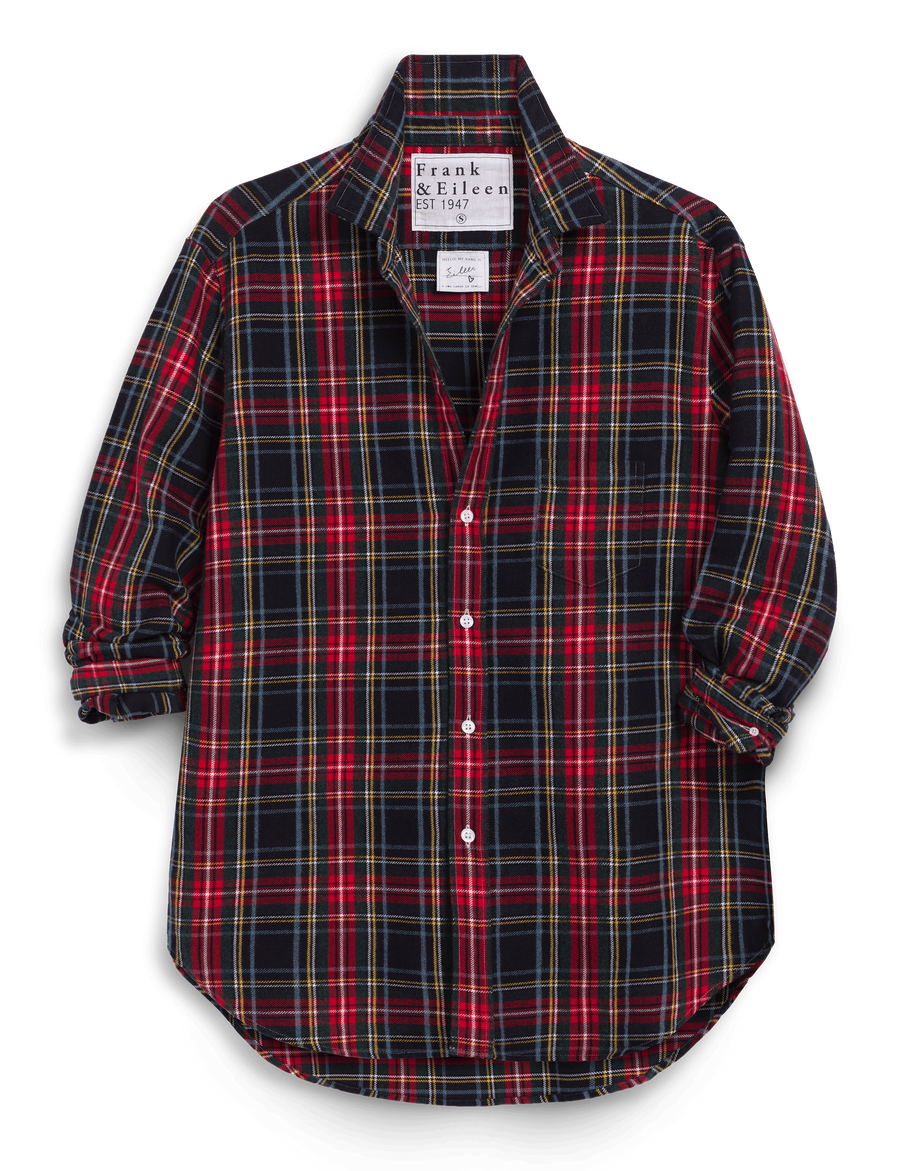 EILEEN Red Multi Plaid, Italian Flannel