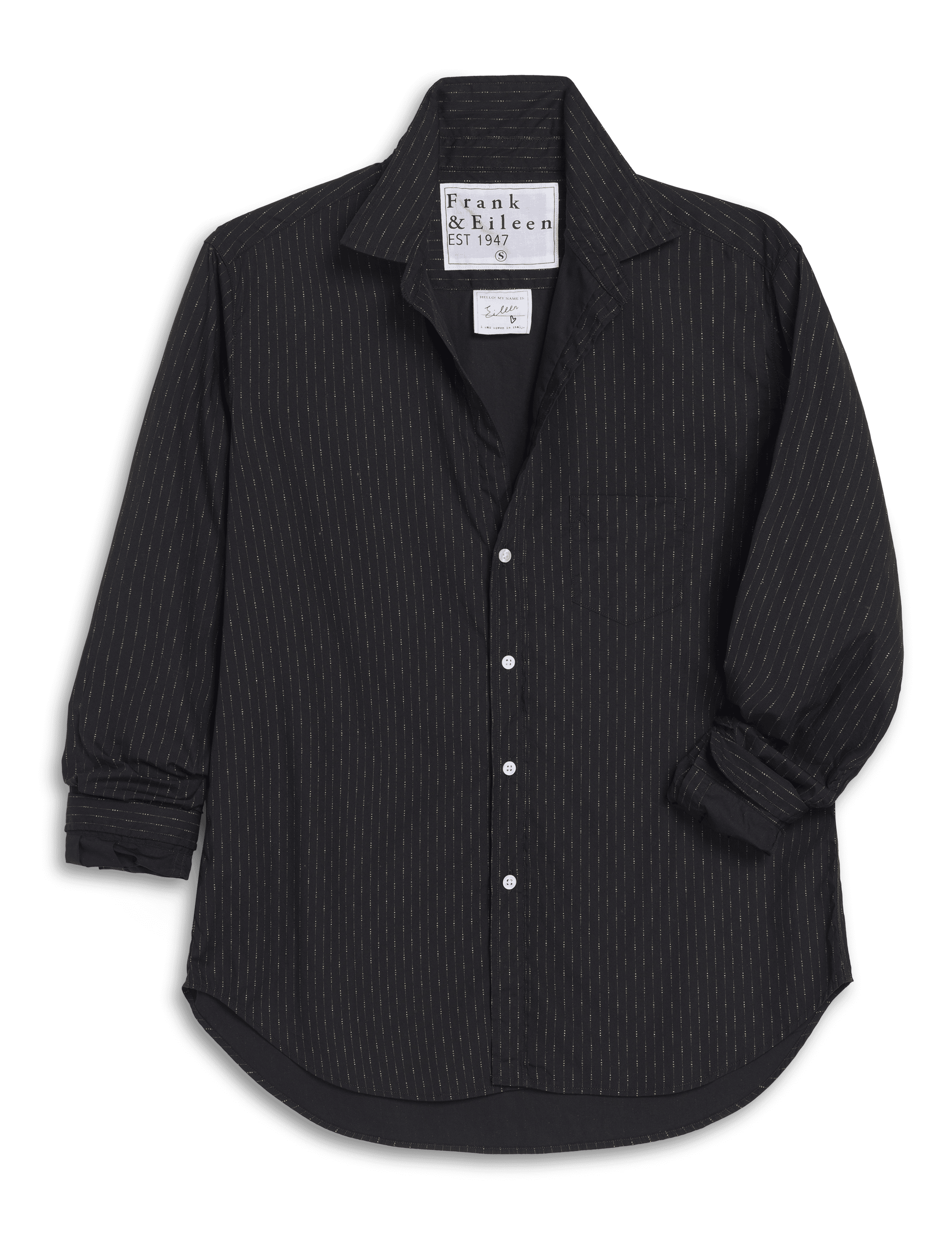 EILEEN Gold Multi Dot Black, Italian Cotton, front view