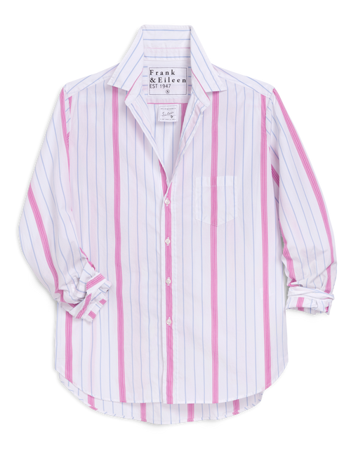 EILEEN Multi Stripe Pink and Blue, Italian Superluxe, view 4