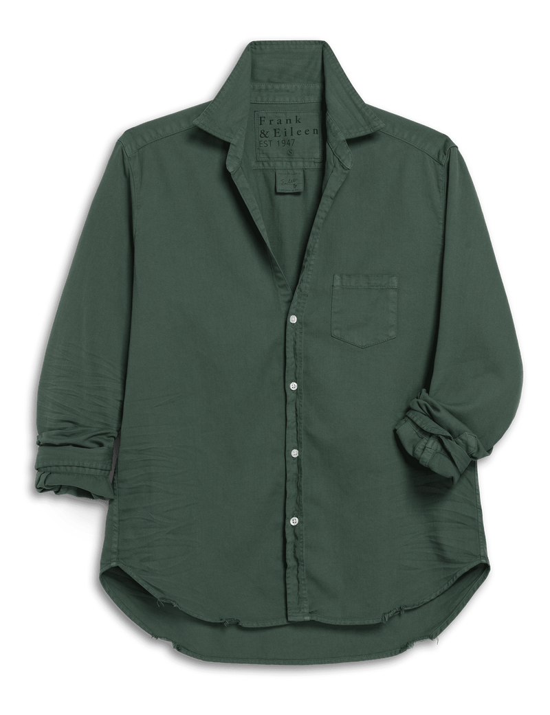 Eileen, Relaxed ButtonUp Shirt, Dark Green Denim Frank & Eileen — free download