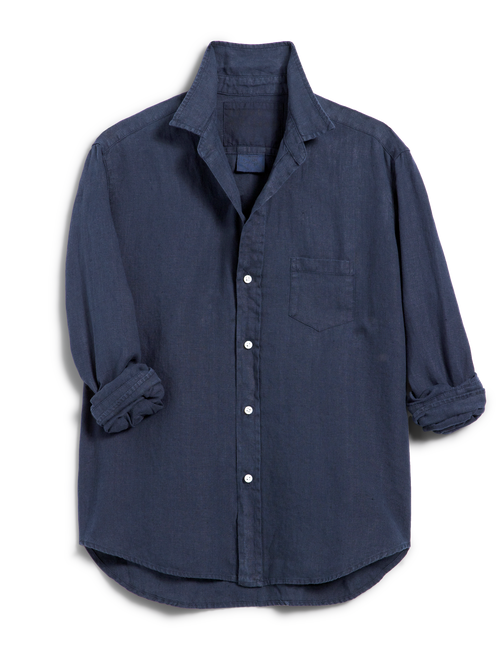 EILEEN Navy, Washed Linen, view 4