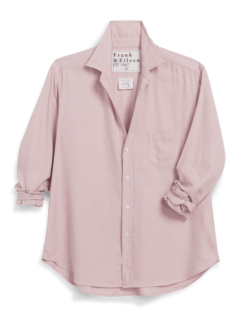 EILEEN Pink Houndstooth, Italian Cashmere Touch, view 4