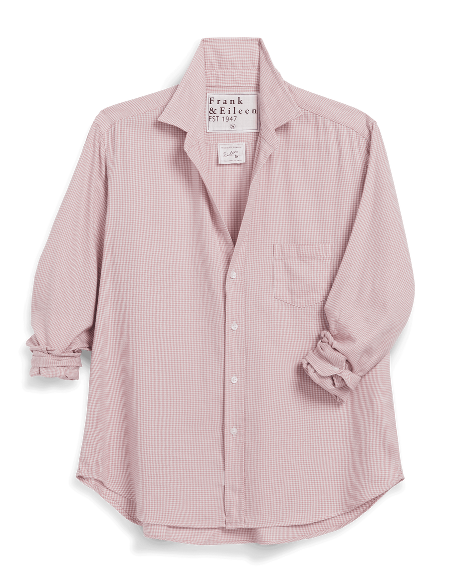 EILEEN Pink Houndstooth, Italian Cashmere Touch