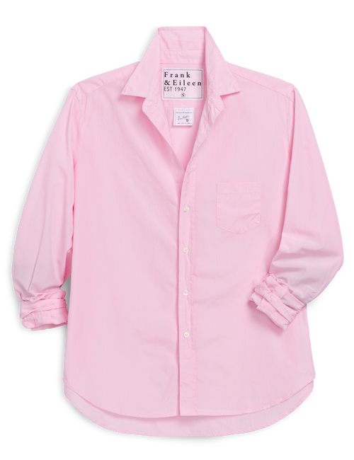 EILEEN Pink Stripe, Italian Cotton, front view