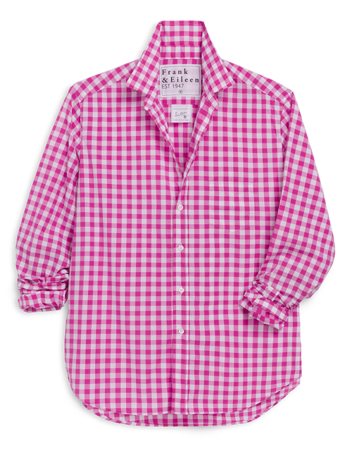 EILEEN Pink Check, Italian Superluxe, front view