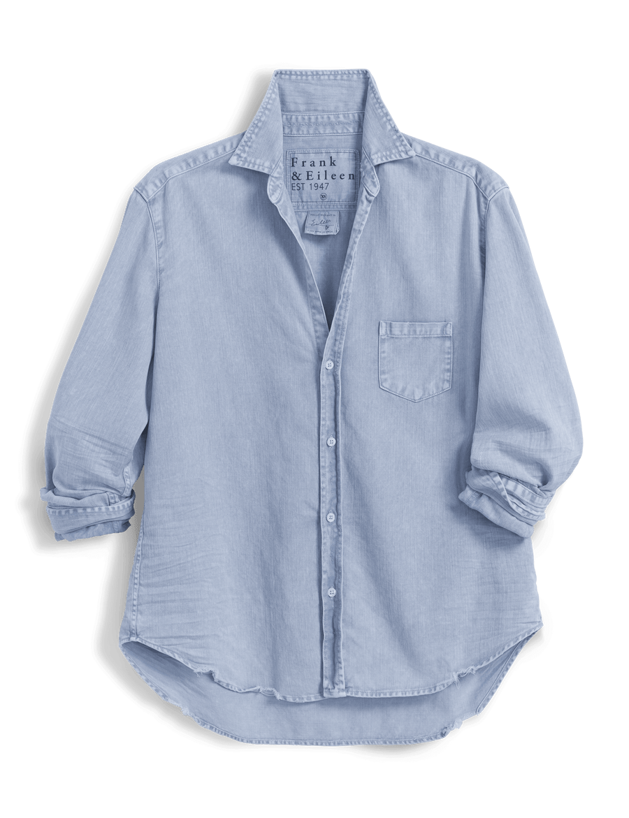 【 USA製】フランクアンドアイリーン シャンブレー デニムシャツ ブルー Eileen, Relaxed Button-Up Shirt, Blue Denim | Frank & Eileen