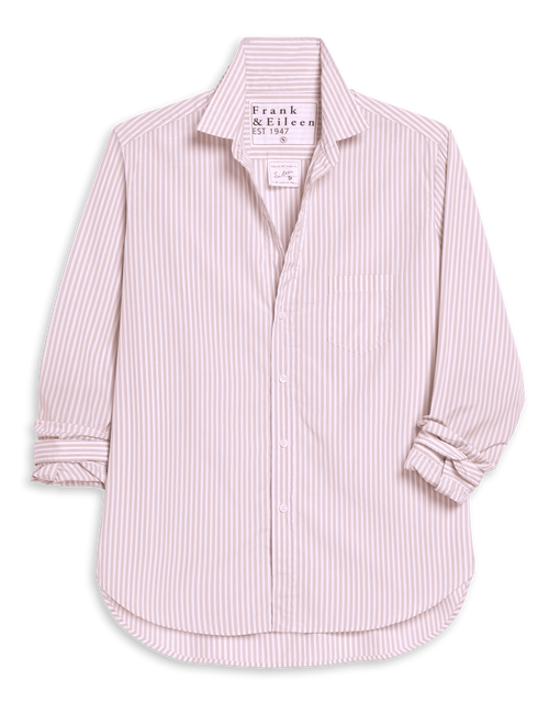 EILEEN Pink and White Multi Stripe, Italian Superluxe, view 4
