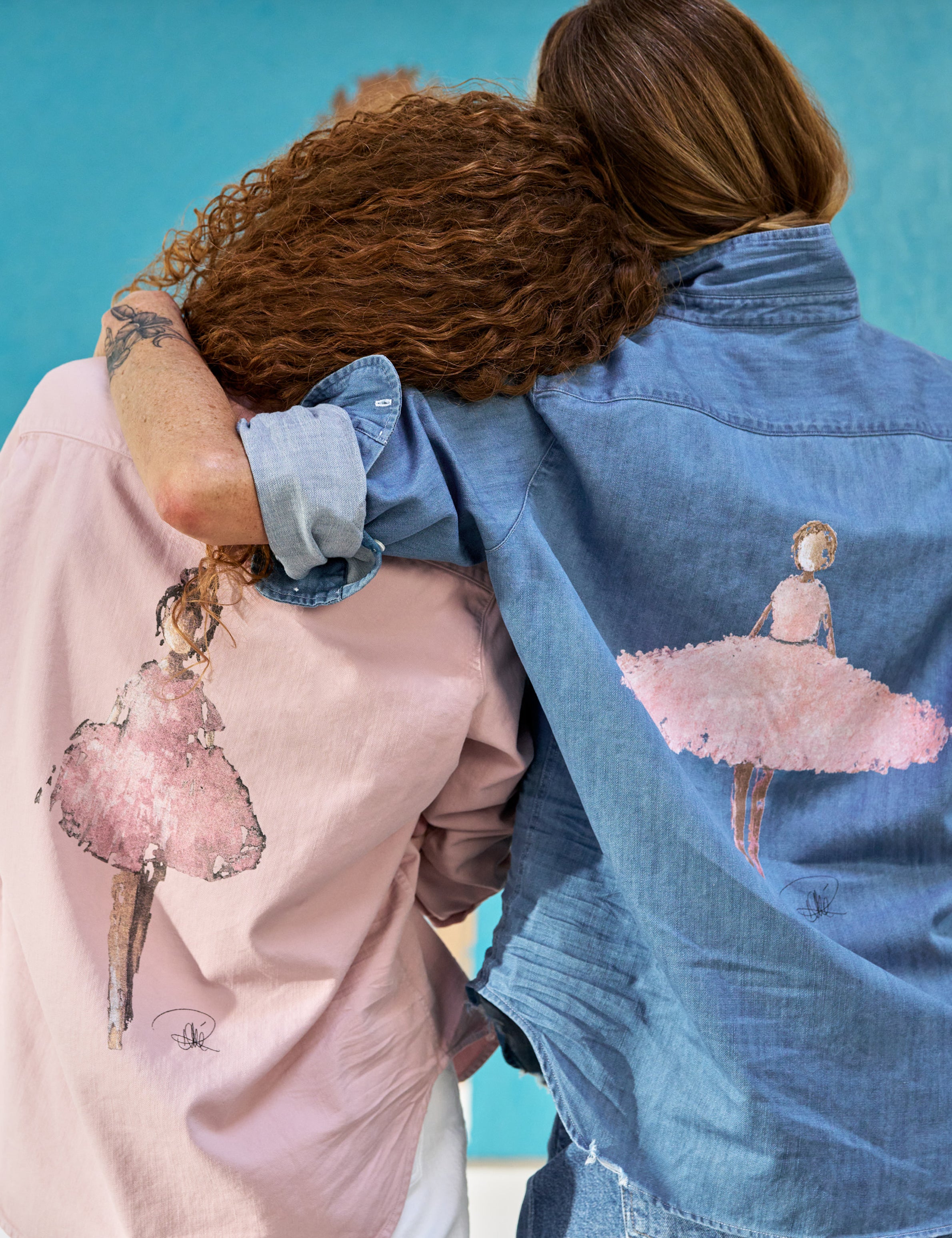 EILEEN Oromis on Pink Denim, Famous Denim, view 4