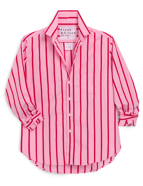 EILEEN Pink and Red Stripe, Italian Superluxe, view 3