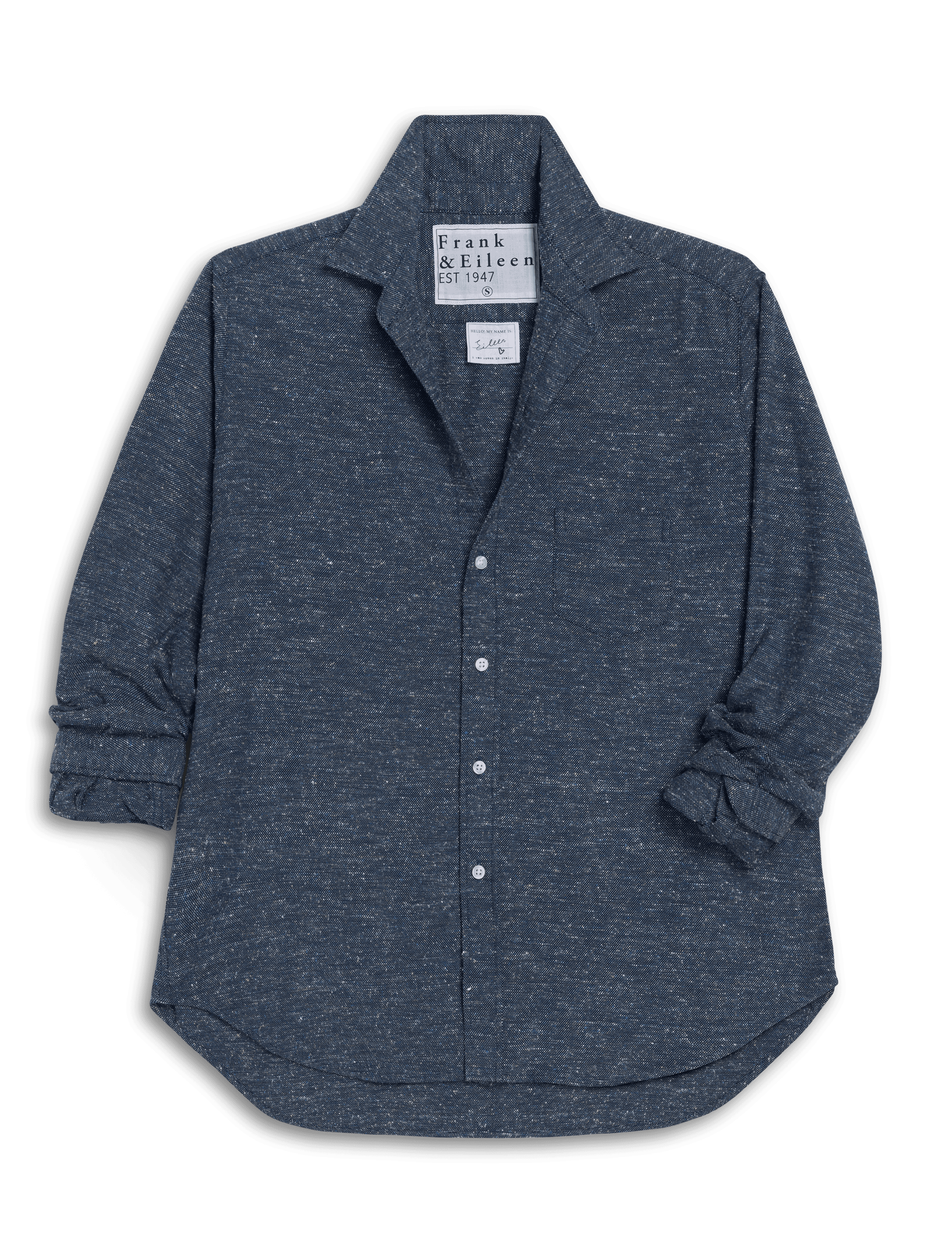 EILEEN Textured Navy, Textured Flannel