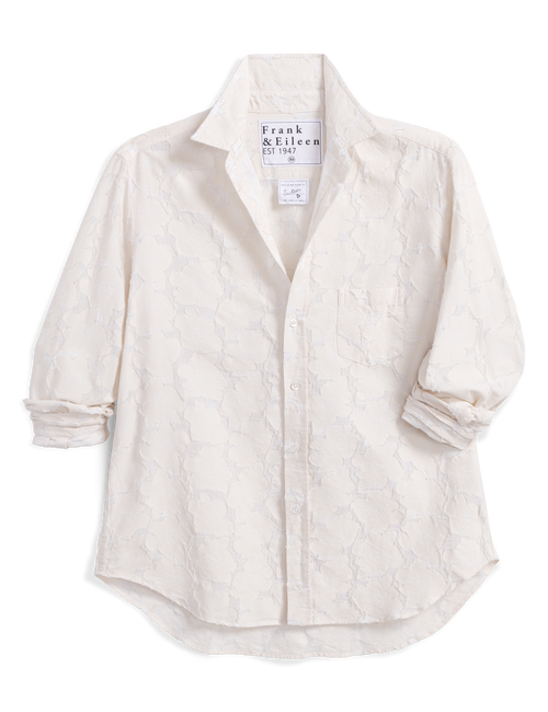 White button-up shirt with rolled sleeves on a white background, view 4