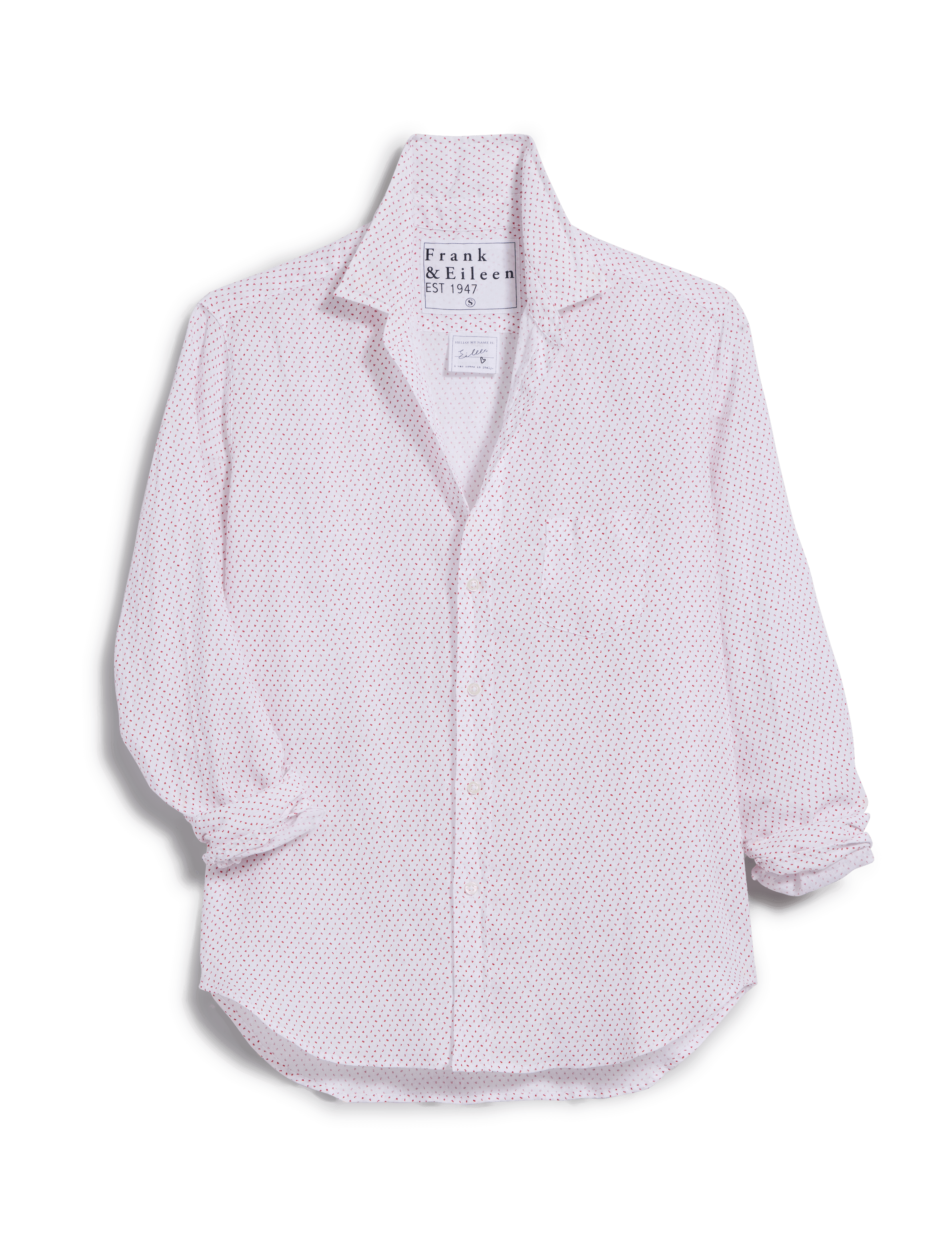 EILEEN Red Numbers, Italian Classic Linen