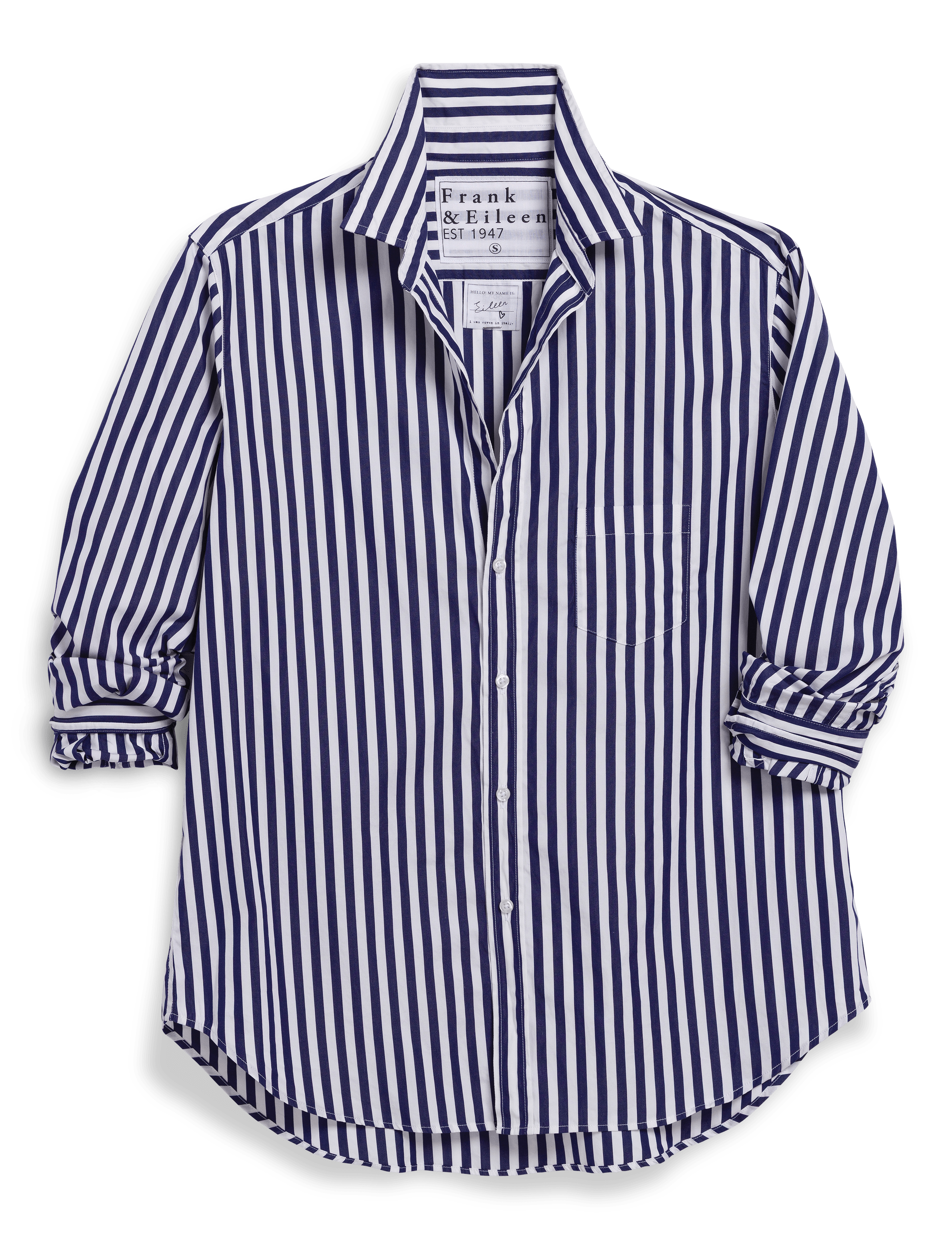 EILEEN Navy and White Stripe, Superluxe, front view