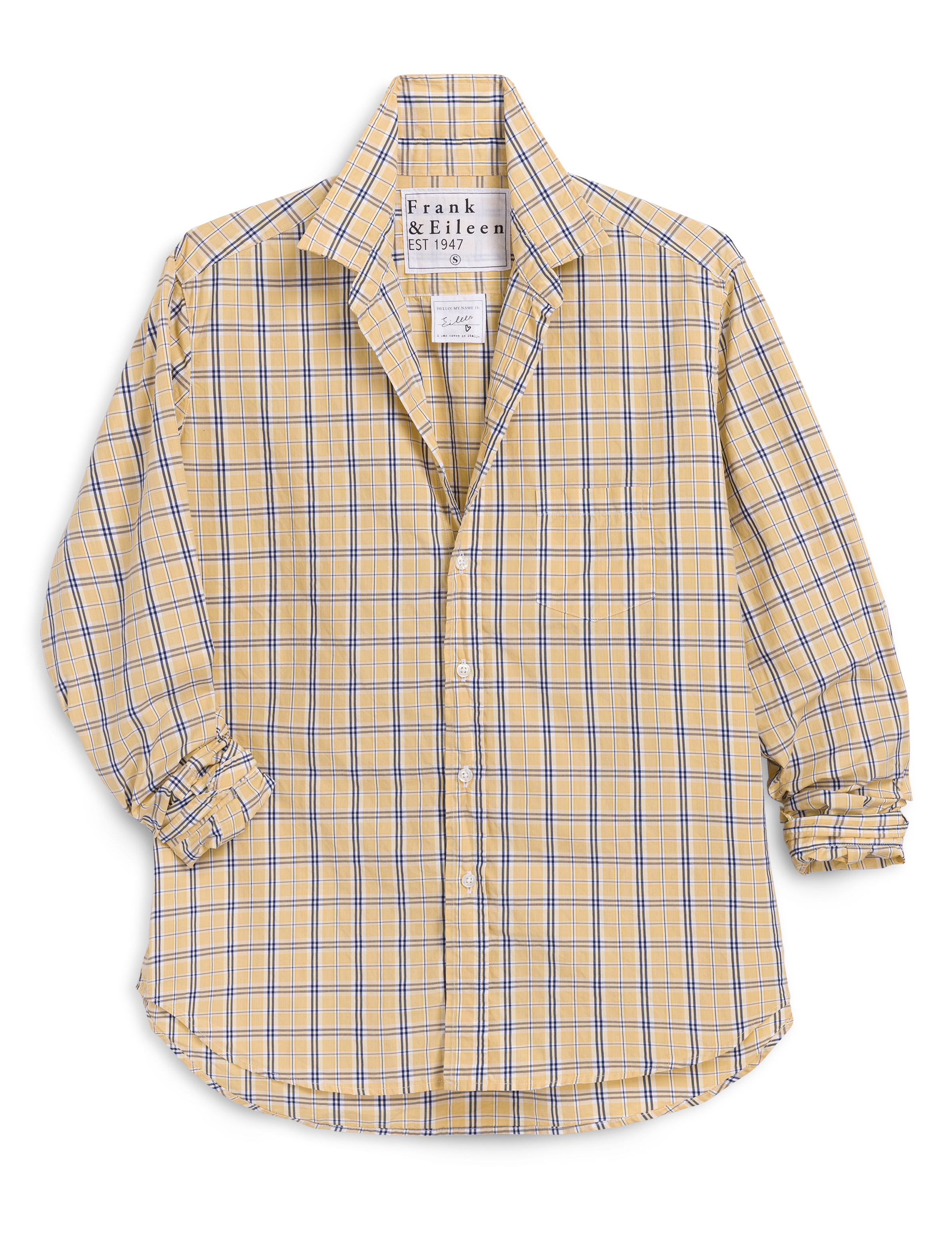 EILEEN Yellow with Blue Plaid, Superluxe