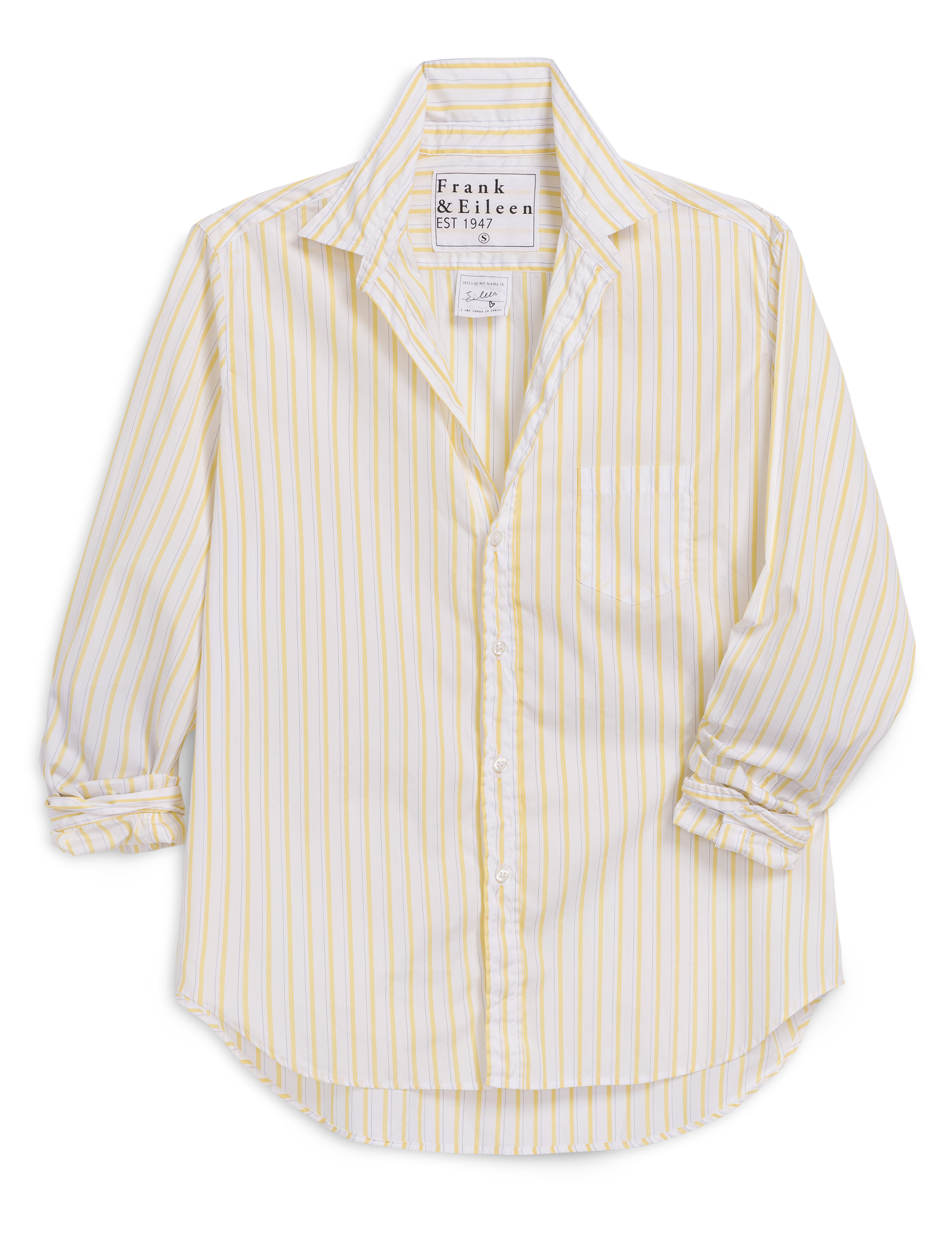 EILEEN Yellow and Navy Stripe, Superluxe, front view