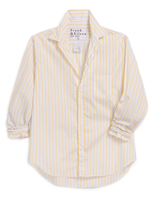EILEEN Yellow and Navy Stripe, Italian Superluxe, front view
