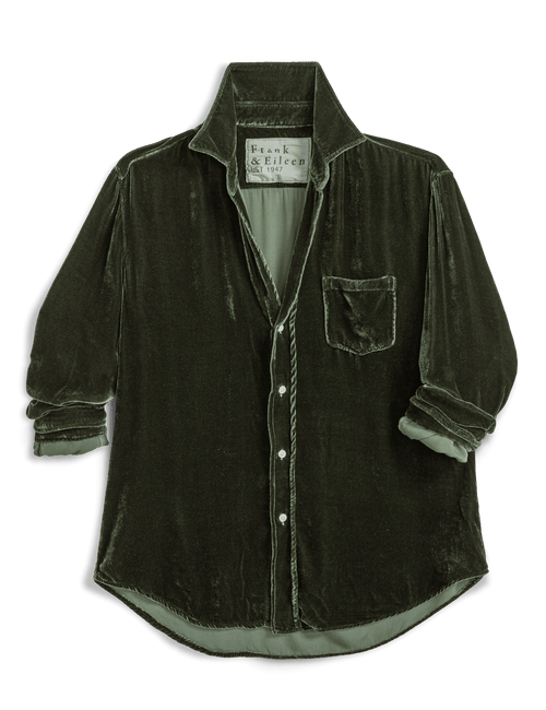 EILEEN Mistletoe, Italian Washed Velvet, view 5