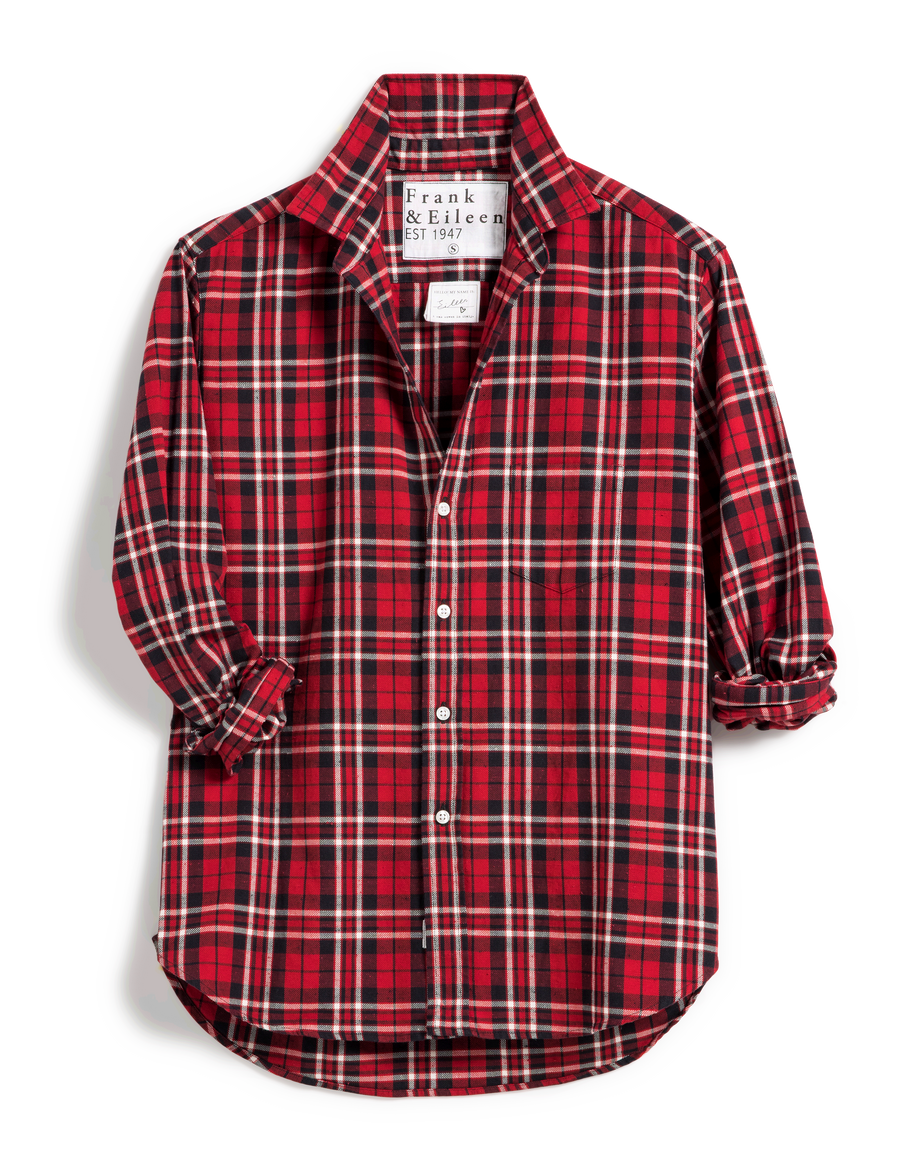 EILEEN Red and Black Plaid, Flannel