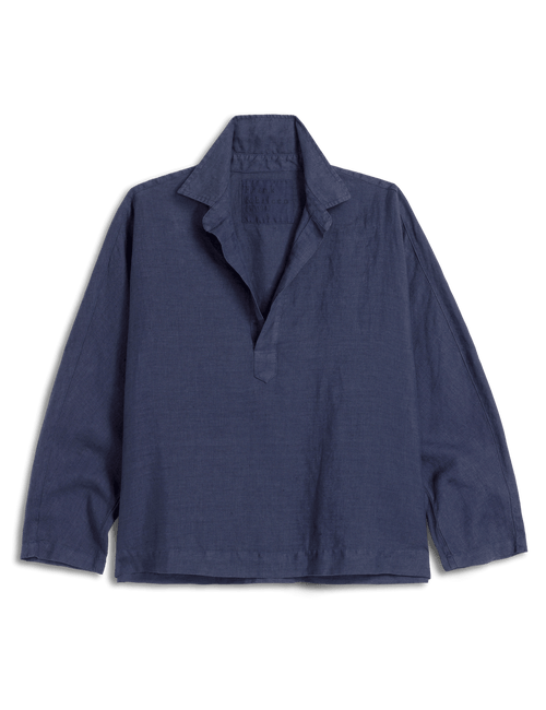 GABI Navy, Washed Linen, view 4