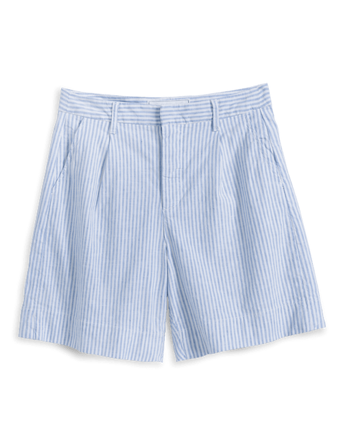 WATERFORD 7.5" Blue and White Stripe, Italian Performance Linen, view 4