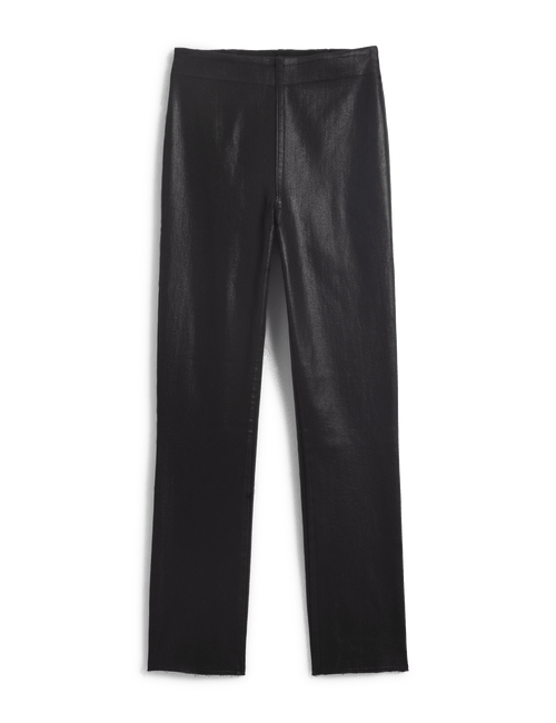DERRY ILLUSION Black Wax, Italian Waxed Denim, view 4