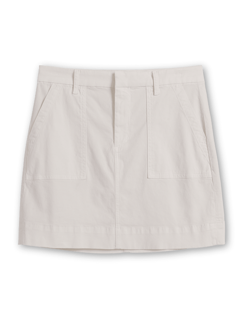 JAMESON SKIRT Chalk, Itailan Peached Twill, view 4
