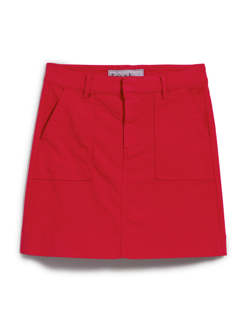 JAMESON SKIRT Double Decker Red, Italian Performance Linen, view 6