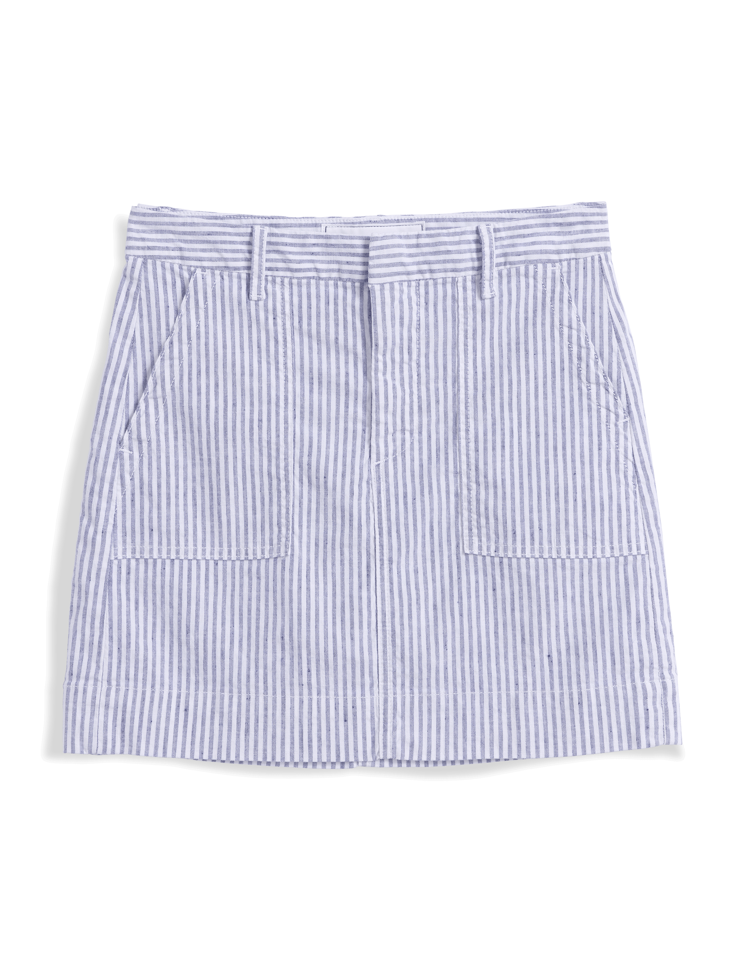 Striped skirt on a black background, view 4