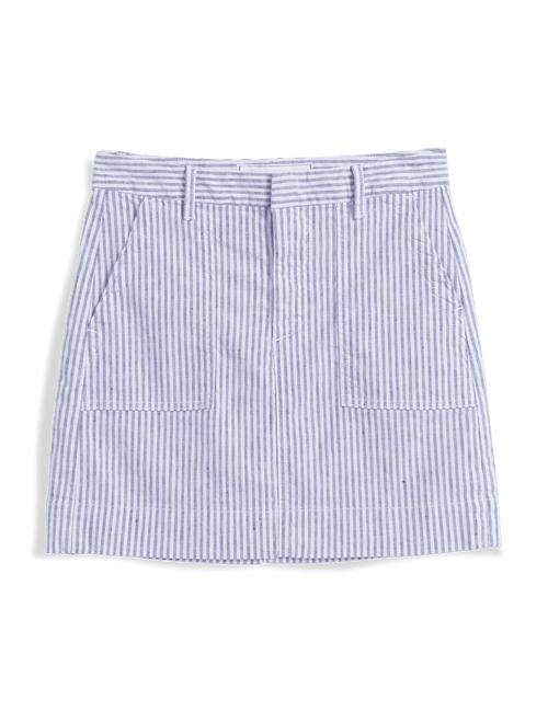Striped skirt on a black background, view 4