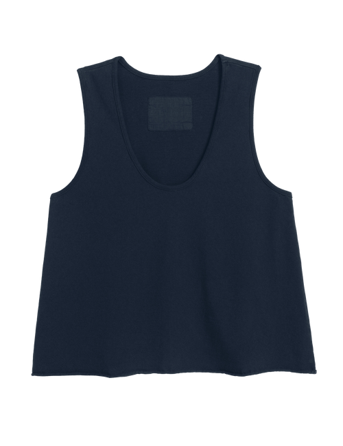 Navy tank top on a white background, view 4