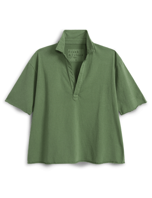 Green shirt on a white background, view 4