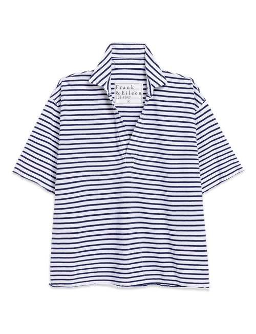 PATTY Navy French Stripe, Vintage Jersey, view 4