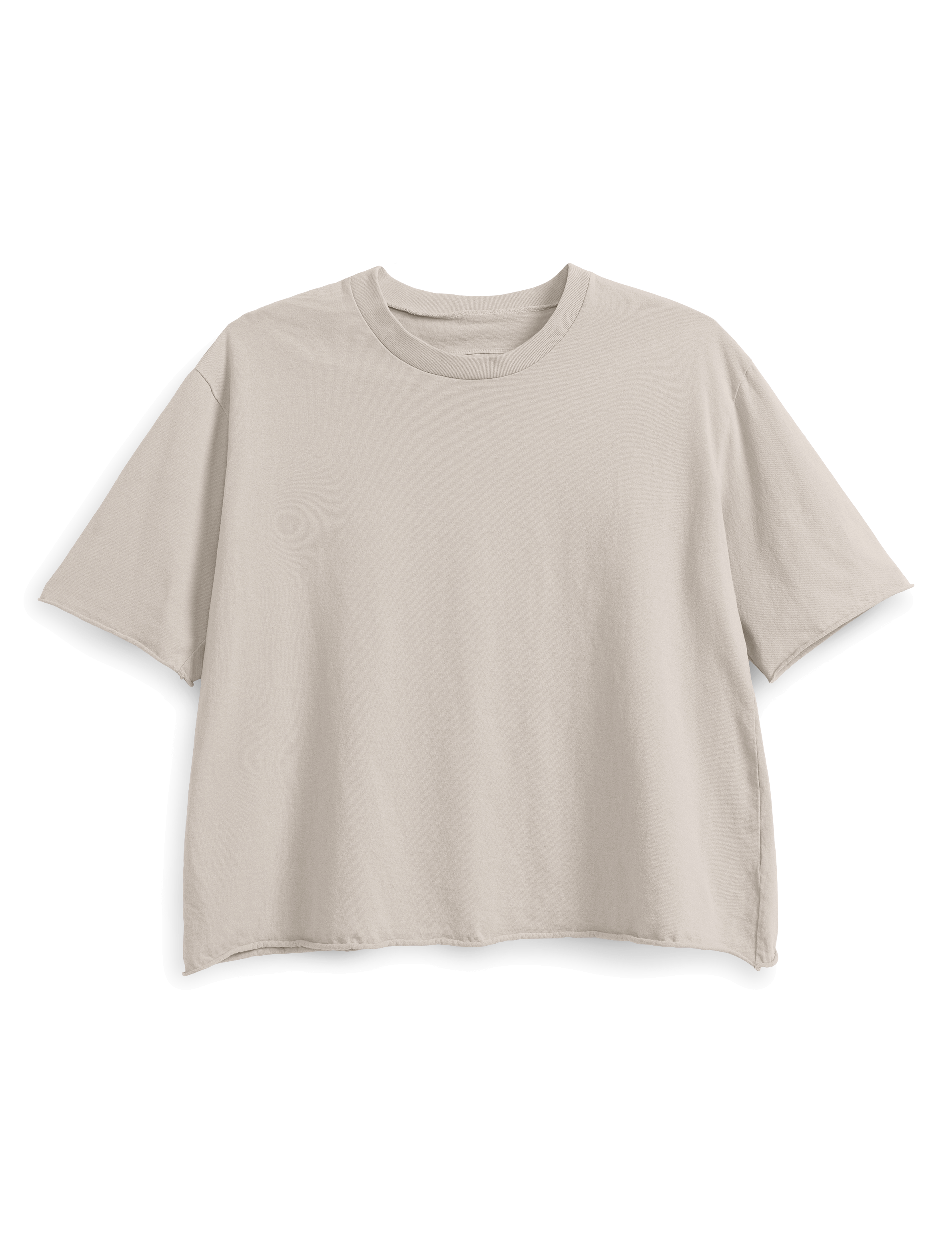 Beige t-shirt on a black background