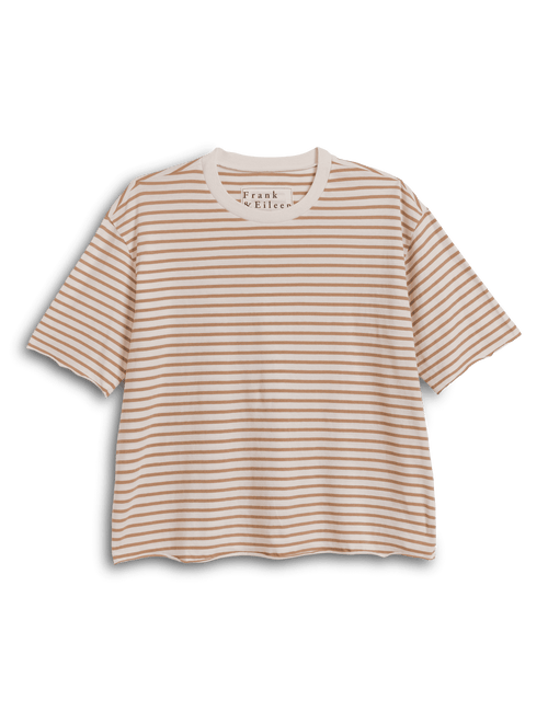 PERRY Vintage White and Camel Stripe, Vintage Jersey, view 4