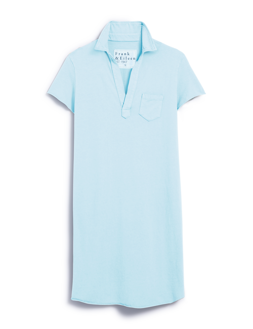 Frank & Eileen Women's Polo Dress, Lauren, Vintage Jersey, Size XL, Blue