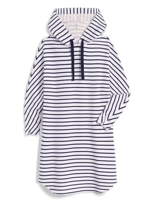 MINI JAMES Wide Navy French Stripe, Triple Terry, view 4