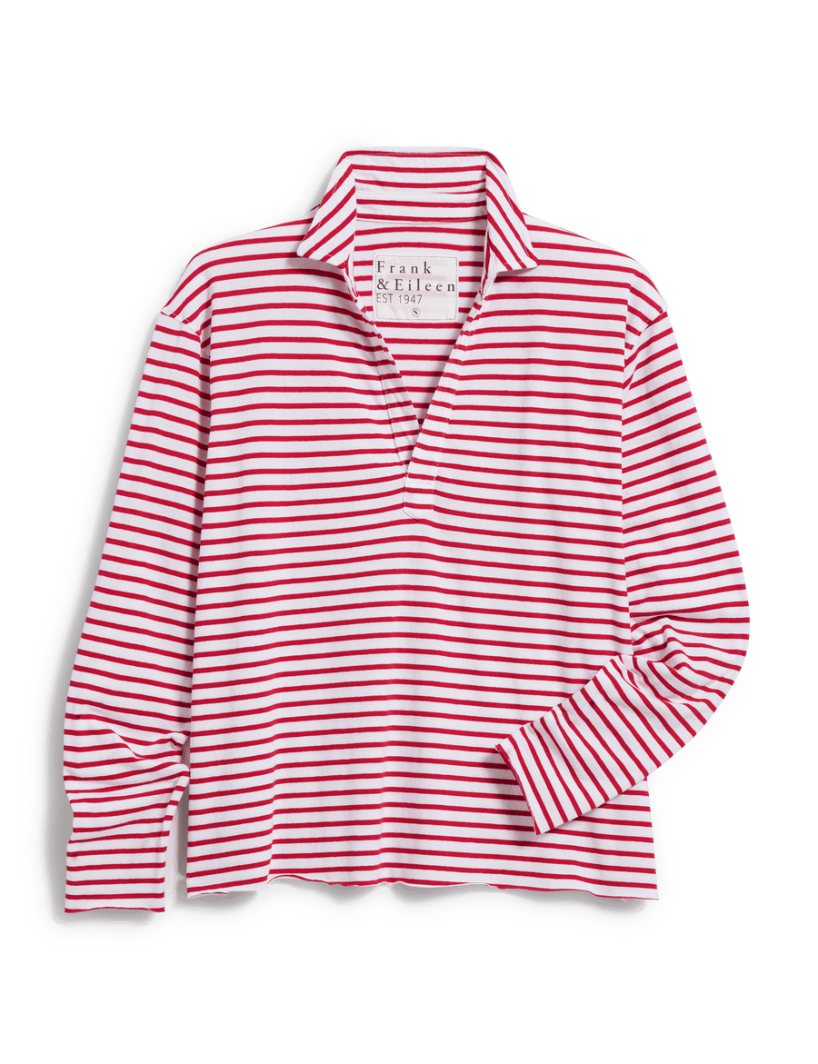 PATRICK Red French Stripe, Heritage Jersey