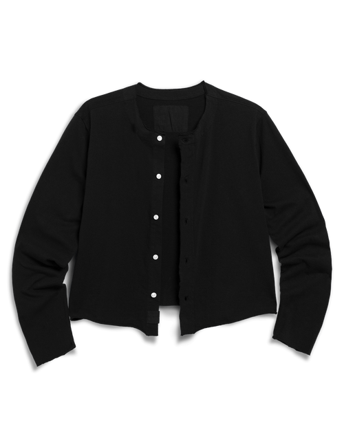 Black cardigan on a white background, view 4