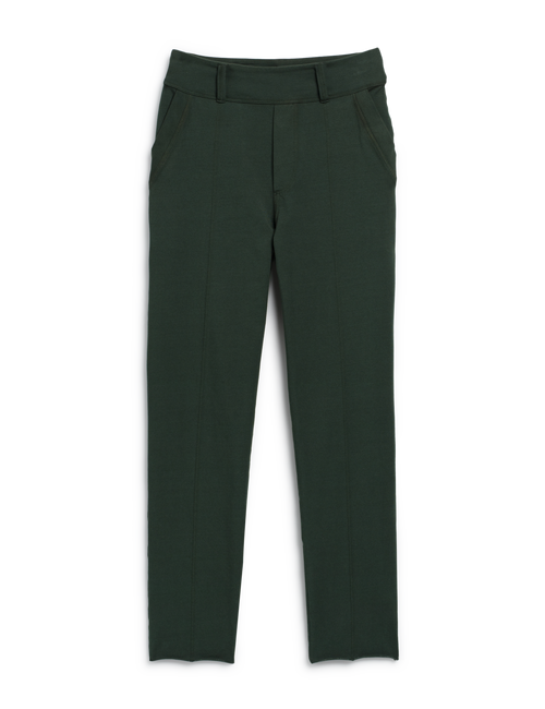 Flat front of Green Frank & Eileen Murphy Billion Dollar Pant in Super Stretch, view 4
