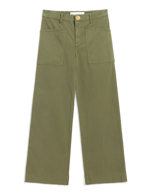 Green pants on a white background, view 4
