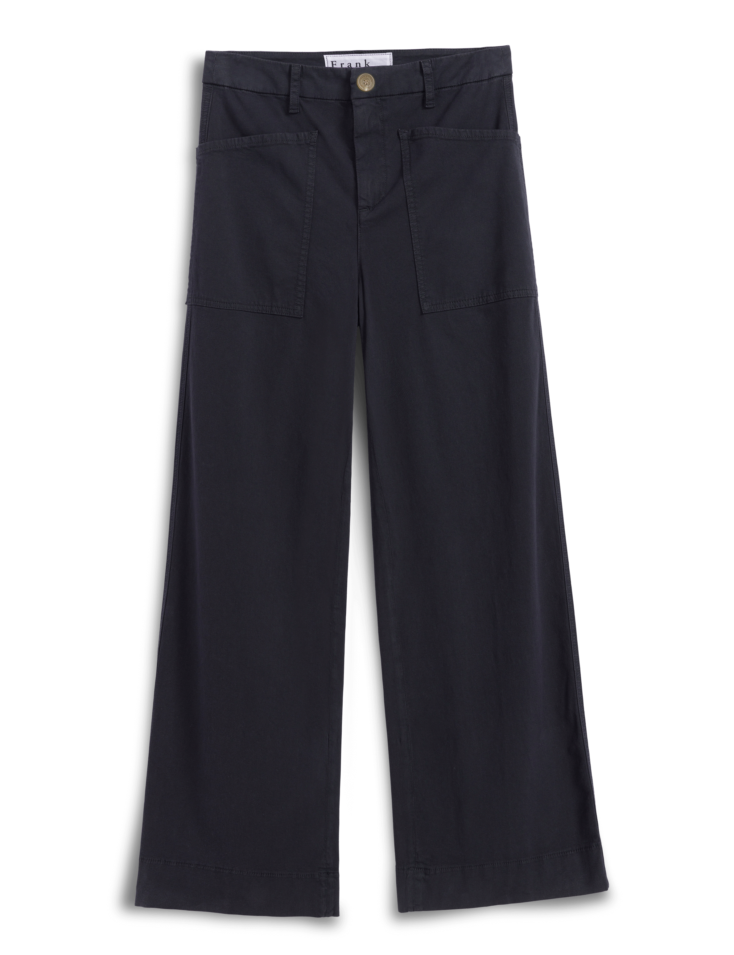 LIMERICK Washed Black, Italian Peached Twill, front view