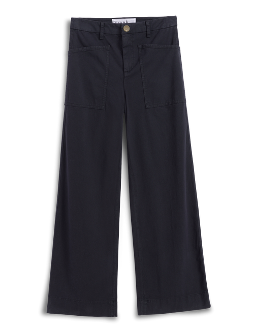 LIMERICK Washed Black, Italian Peached Twill, front view