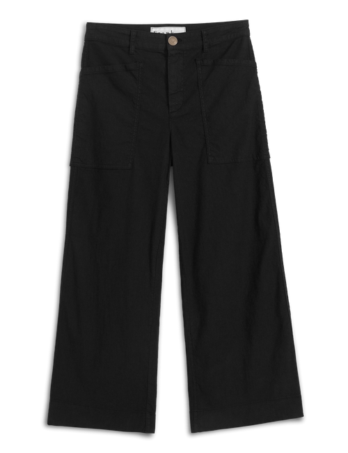 LIMERICK 26.5" Black, Italian Performance Linen, front view