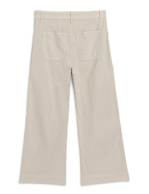 Beige wide-leg pants on a white background, view 6
