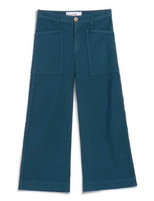 LIMERICK 26.5" Summer Navy, Italian Performance Linen, front view
