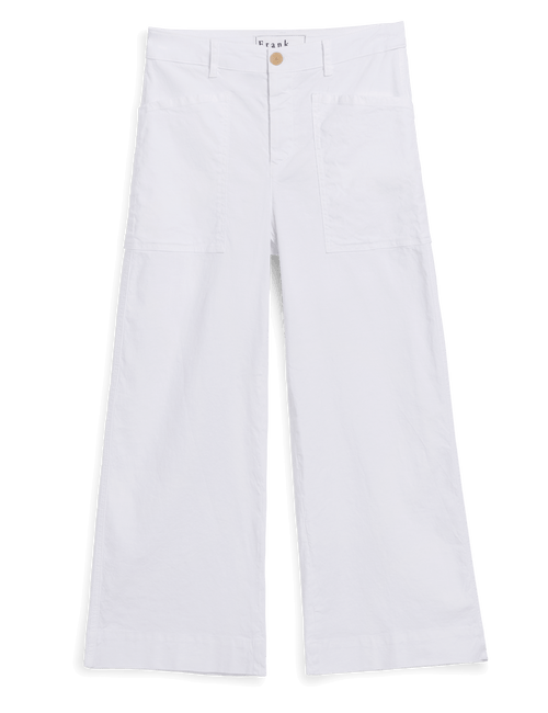 LIMERICK CROP White, Italian Performance Linen, view 4